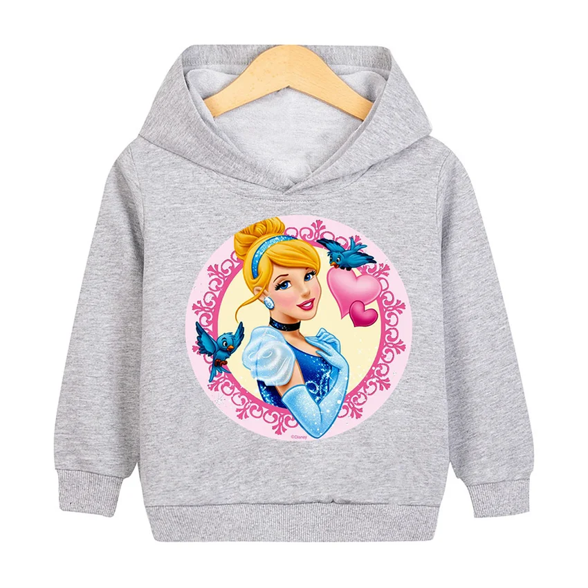 Snow White Dwarfs Casual Hoodies Clothes Princess Anna Fashion Cartoon Children Autumn Sweatshirt Pullover Boys Girls Top Kids