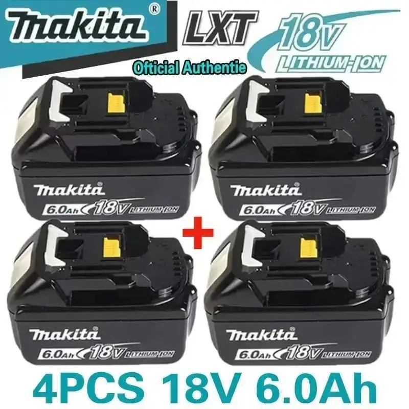 100% original Makita 18V 6.0Ah Rechargeable Battery ,For Makita BL1830 BL1830B BL1840 BL1840B BL1850 BL1850B Power Tools Battery