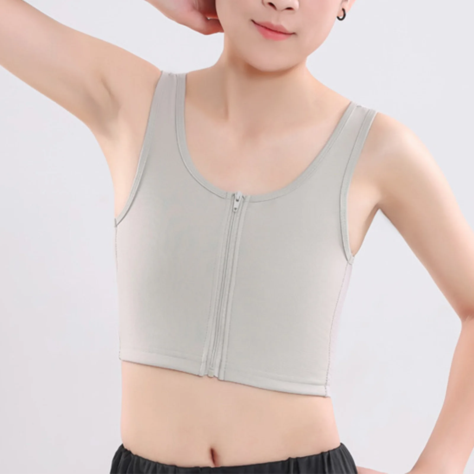 Women Chest Binder High Compression Stretchy Pullover Tank Top for Tomboy Daily Wear