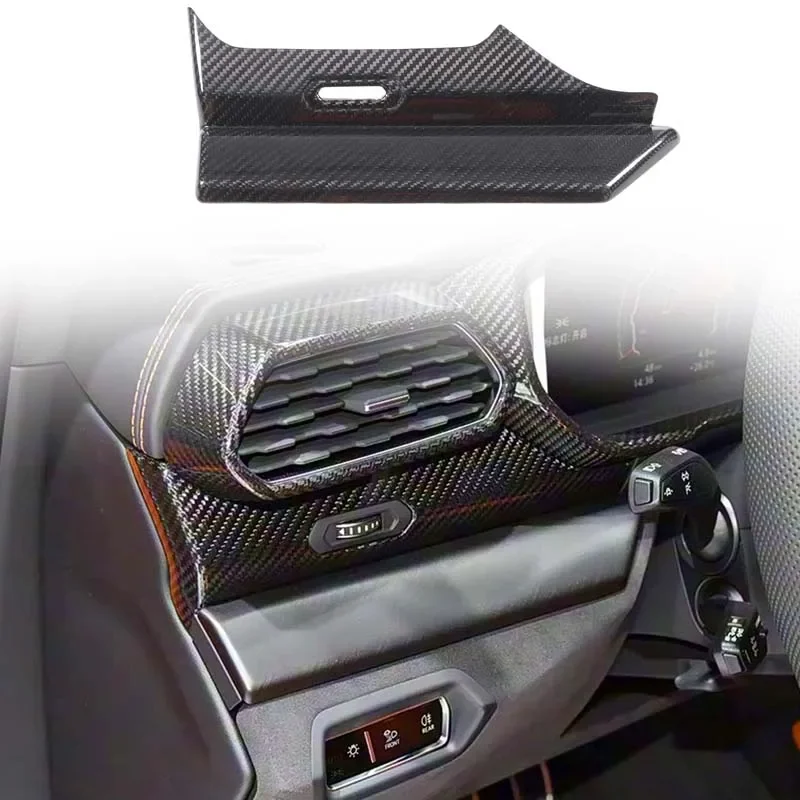 For 2018-2021 Lamborghini URUS Real Dry Carbon Fiber Car Dashboard Decorative Stickers Interior Stickers Auto Accessories