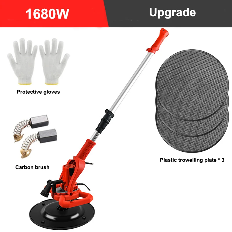 Portable Small Electric Cement Mortar Trowel Hand-held Floor Wall Smoothing Polishing Sander Automatic Putty Plastering Machine