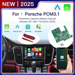 Wireless Carplay Android auto Module For Porsche PCM3.1 Panamera Cayenne Cayman Macan Boxster 911 991 718 AirPlay mirror link