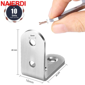 Naierdi-90 Grad Winkel Gesangsstütze, Edelstahlhalterungen, Fixer, Wandklammern, Kleiderbügel für Regale, Tisch, Stuhl, 10pcs Hauptverkäufe Canto - №5