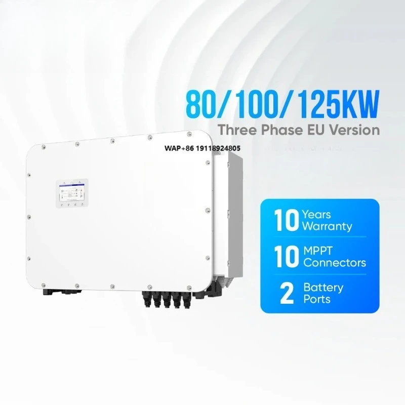 S6 100 Kw Hybrid Solar Inverter 80Kw 100Kw 125Kw High Voltage 3 Phase Pv Inverter Price