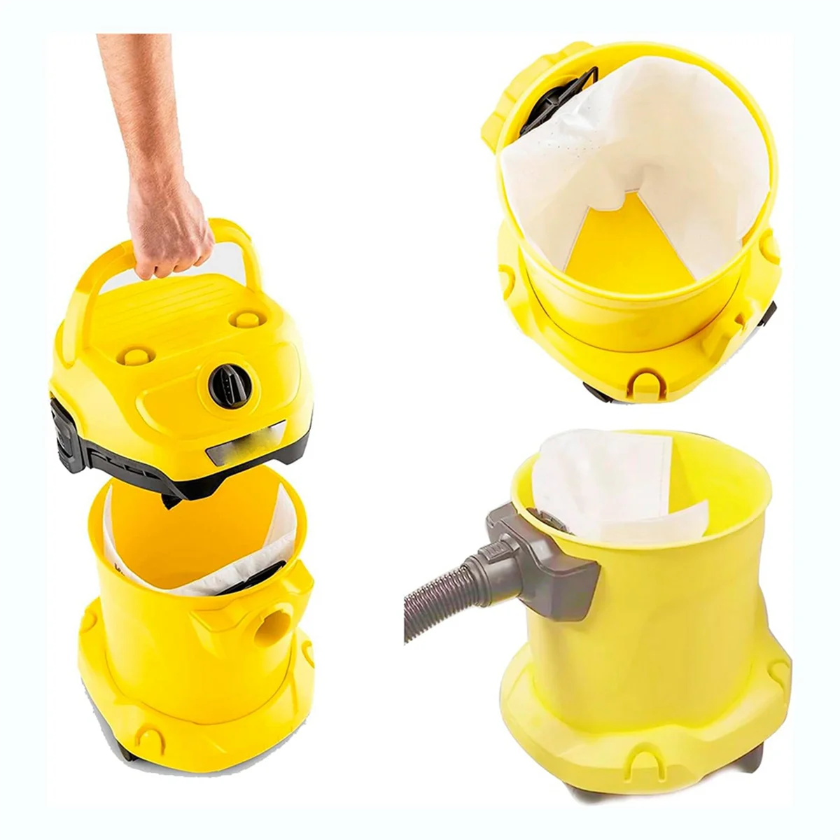 AT77 мешки для пылесоса, фильтр, подходит для Karcher KFI 357 KFI357 KA 40, сменный мешок для Karcher 2,863-314.0WD2 Plus WD3