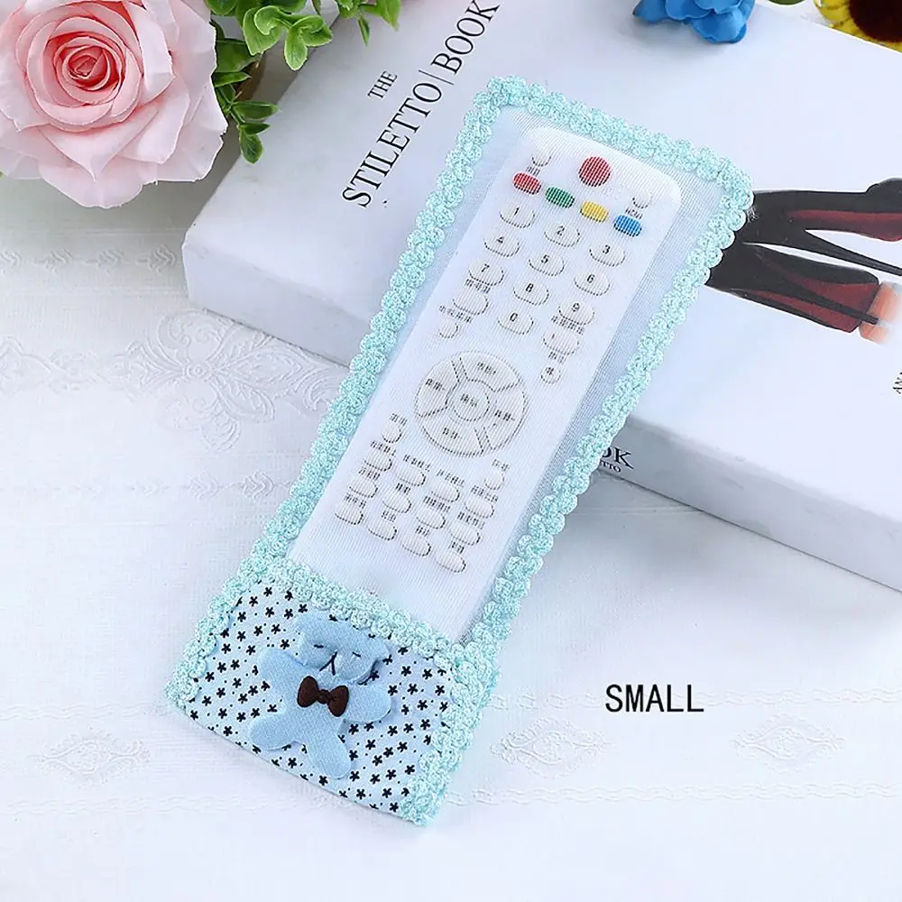 

Greaseproof Remote Control Cover Bear Style S M L Lace Cover Multi-purpose Self-adhesive Seal Remote Control Dust Cover