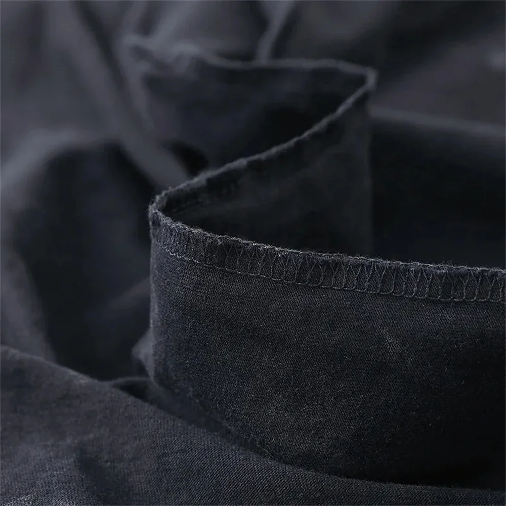 اريز سولو التسوية تي شيرت مانغا الجرافيك تي شيرت خمر غسلها القطن بلايز قصيرة الأكمام المتضخم المحملة الرجال النساء الملابس #4