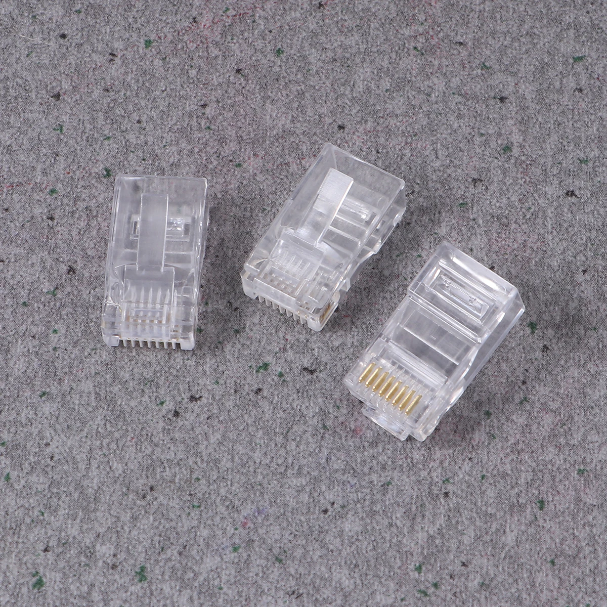 

1000Pcs Eco-Friendly 8 Pin Network Cable Plug Cat5e Modular Connector Gold Plated Terminals
