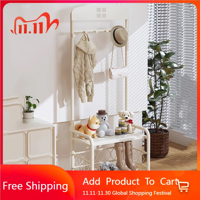 

Simple Display Coat Rack Movable Modern Organizer Space Saving Trendy Coat Racks Lounge Nordic Open Perchero Home Furniture