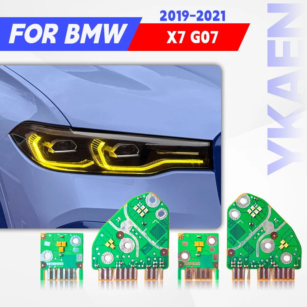 

Yellow White LED Angel Eye DRL Chips Board For BMW X7 G07 2019-2021 Amber Blue Red Daytime Running Light Turn Signal 63119466176