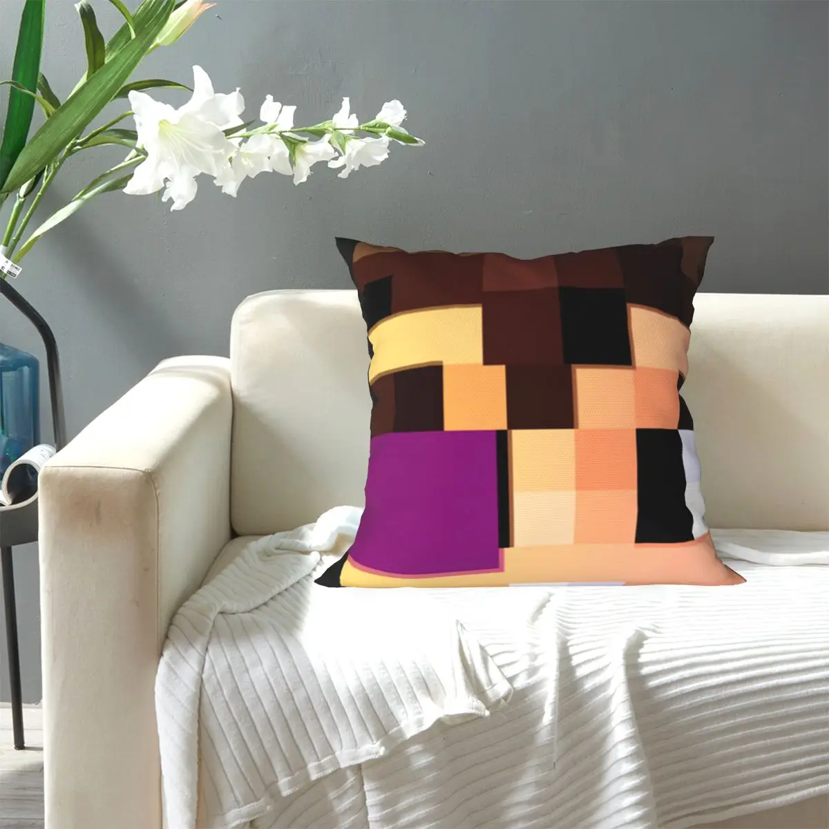 Vegetta Karmaland Square Pillowcase Pillow Cover Cushion Decor Comfort Throw Pillow for Home Living Room