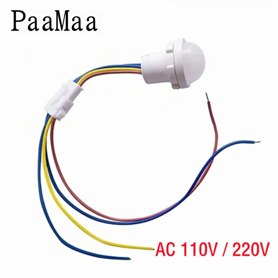 PaaMaa Mini Closet PIR Sensor Detector Smart Switch 110V 220V PIR Infrared Motion Sensor Detection Automatic Sensor Light Switch