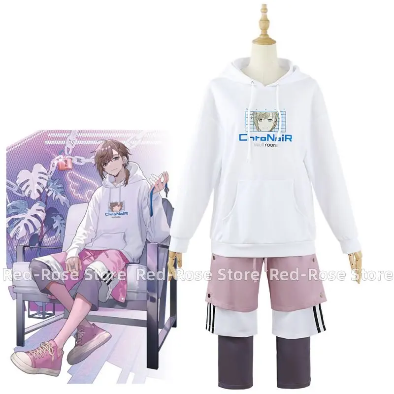 

Nijisanji Kanae Cosplay Costume VTuber Gamers Kanakana Hoodies And Pants Full Outfits Virtual YouTuber Sports Hoodie Set