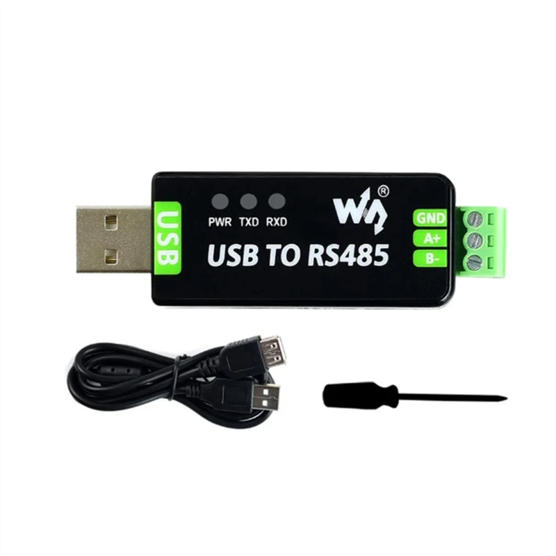 Waveshare Industrial USB To RS485 Converter, Onboard Original FT232RL And SP485EEN