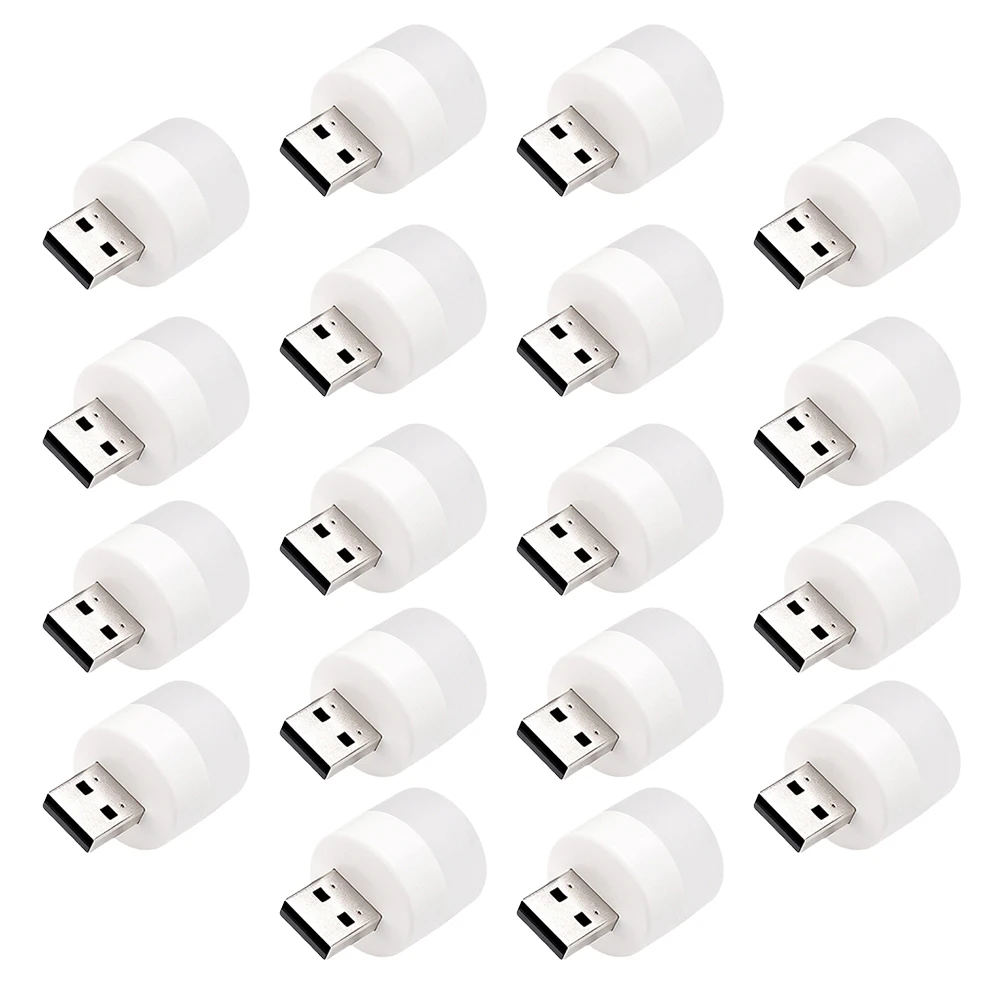 18 Pcs USB Night Light PVC Low Power Consumption Car Interior Atmosphere Lamp Mini Ambient USB