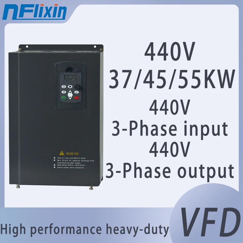 VFD 18.5/22/30/37/45/55KW 440V three-phase input 440V three-phase output adjustable speed drive frequency converter