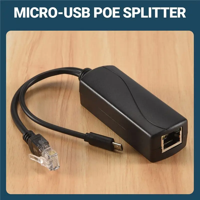 SQPP-Micro-USB POE Splitter 48V To 5V2A/3A Mini USB Power Supply National Standard With Smart Phone Charging