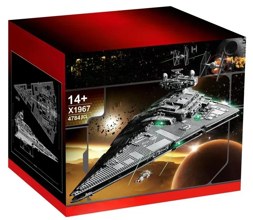 UCS Imperial Destroyer Moc 75252 Display Building Blocks Bricks Toy Super Great Ultimate Spacecraft Christmas Gifts