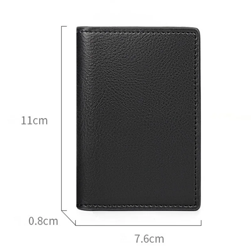 Men Credit ID Card Holder PU Leather Business Card Case Unisex Wallet Pocket Card Holder for Working Shopping