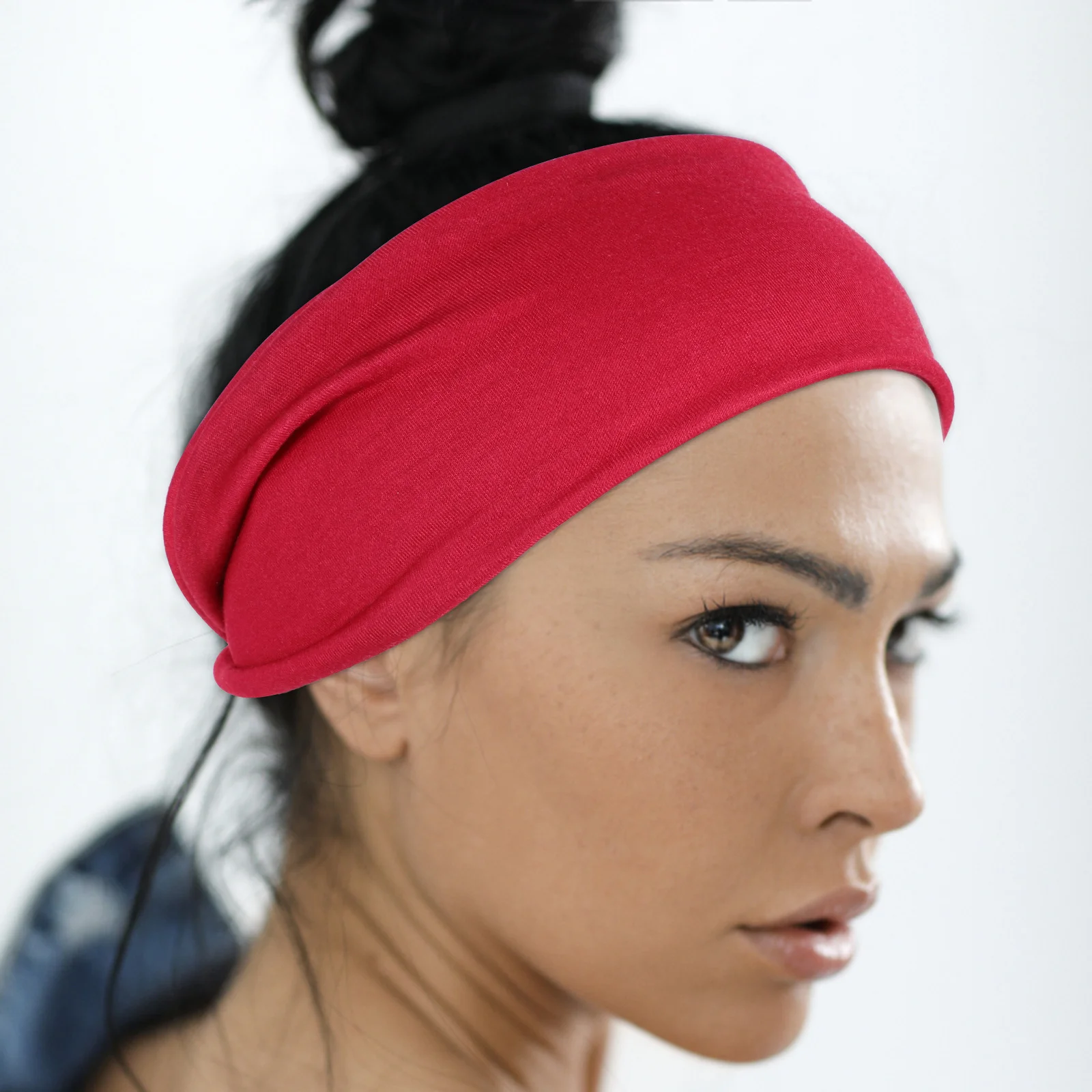 

6Pcs Breathable Elastic Sweat Band Sports Headbands Non Slip Yoga Headband Workout Accessories for Women Sweat Band