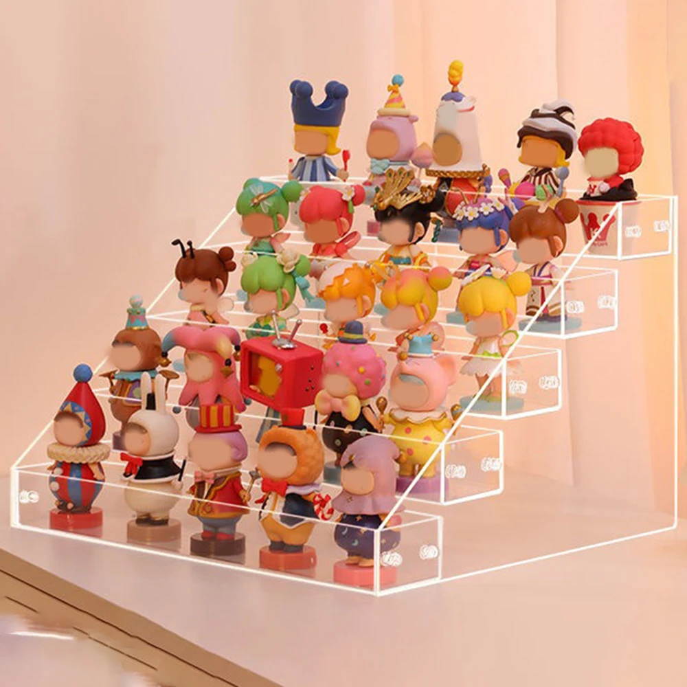 Scaffale portaoggetti in acrilico multistrato Scaffale per scaletta Scatola cieca Scaffali per esposizione di profumi per smalto Organizzazione vetrina in acrilico