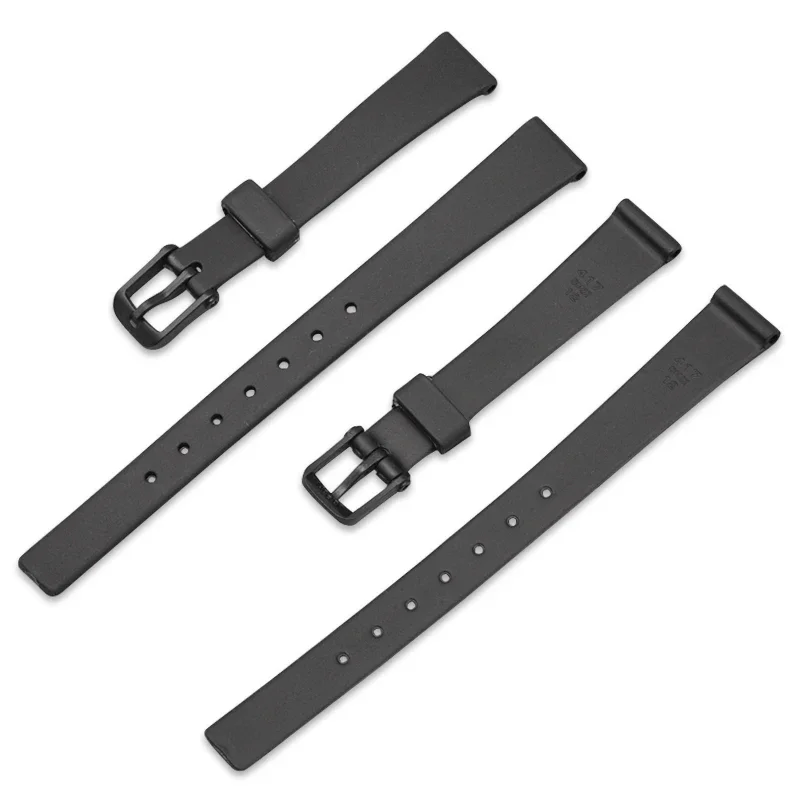 Rubber Watch Strap for Casio LQ-139 LQ-130 LQ-140 12mm Ultra-Thin Soft Waterproof Women Replacement Barcelet Watch Accessories