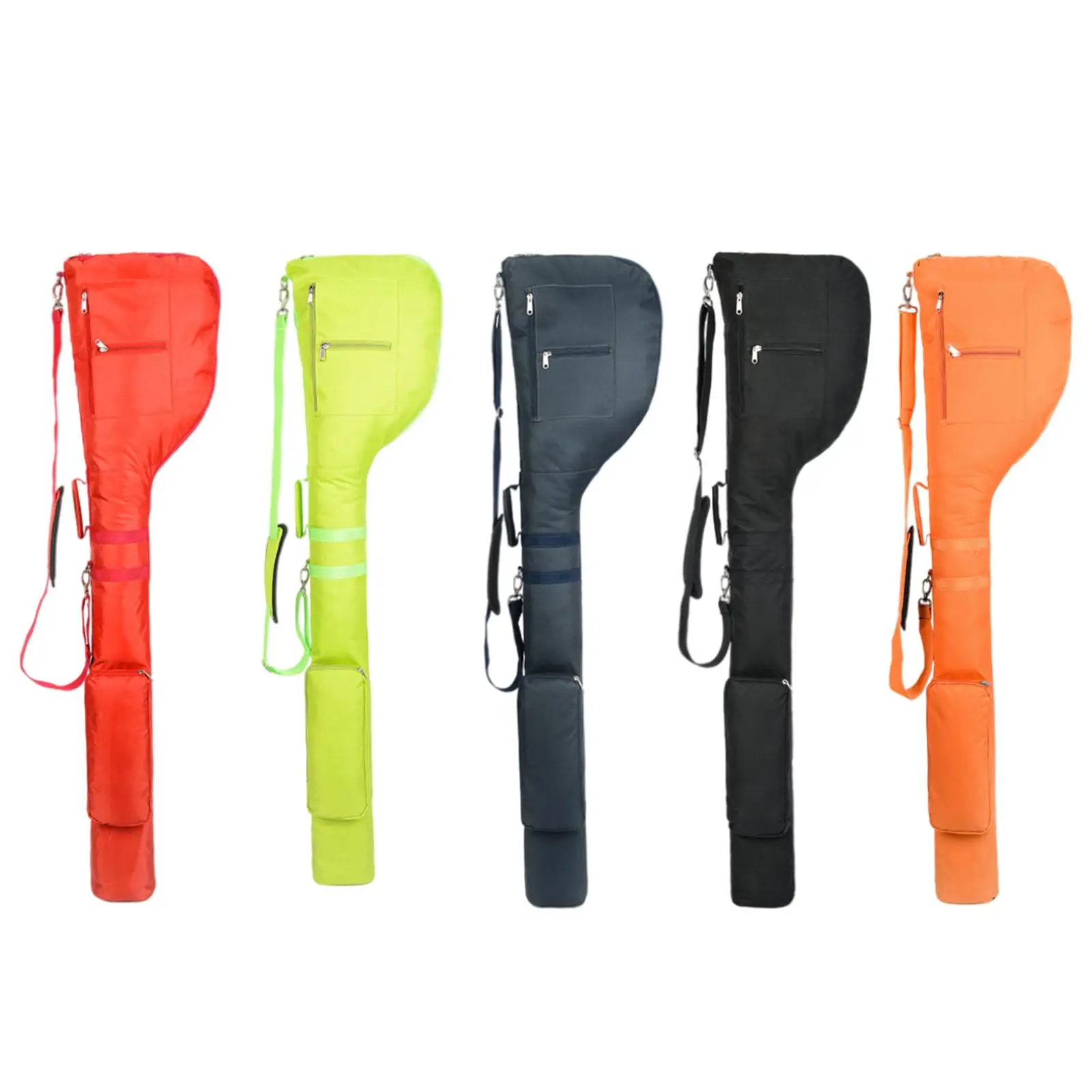 Golf Gun Bag Clubs Case Waterproof Foldable Zippered for Golf Training