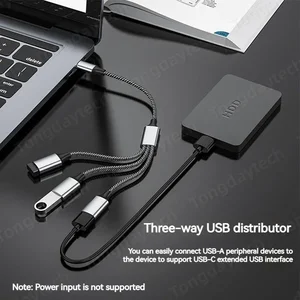 Répartiteur de Hub USB de Type C à 4 ports, Transmission rapide de données, adaptateur OTG Extensions de Hub USB multi-appareils 10 pusat penjualan terbaik thunderbolt 4 - №