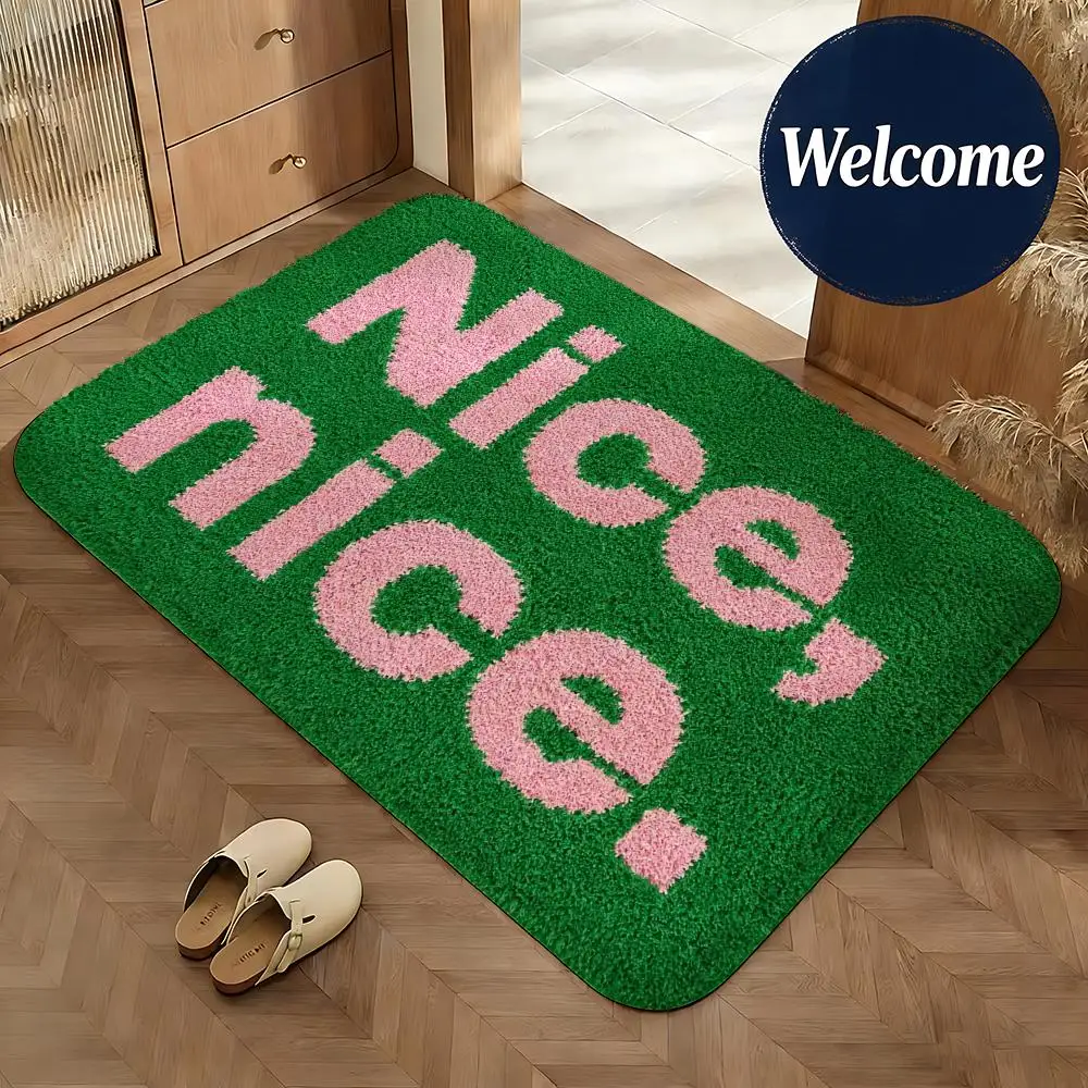 Nice Vibe Floor Mat Non-Slip Absorbent Doormat Bathroom Bedroom Home Decor Rug