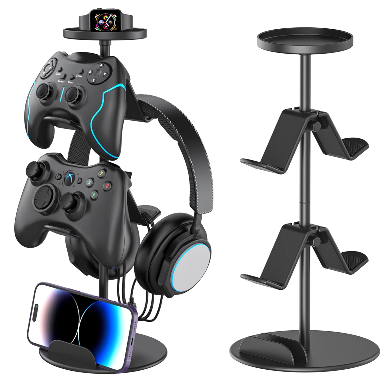 حامل وحدة التحكم في الألعاب لجهاز Xbox PS4 PS5 Nintendo Switch حامل سماعة الرأس متعدد قابل للتعديل لسماعات الرأس ملحقات ألعاب الكمبيوتر