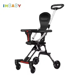 Licht Faltbare Baby Kinderwagen Kind Reise Wagen Warenkorb Neugeborenen Zwei-Wege Sitze Landschaft Kinderwagen Tragbare Kinder Vier-Rad wagen