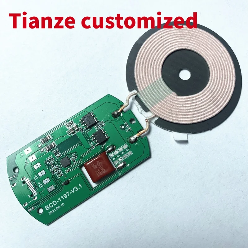 

(Customized) KC15W Qi wirelessmodule PCBABoard 1 Coil 10w power bank fast TX charging coil pcb