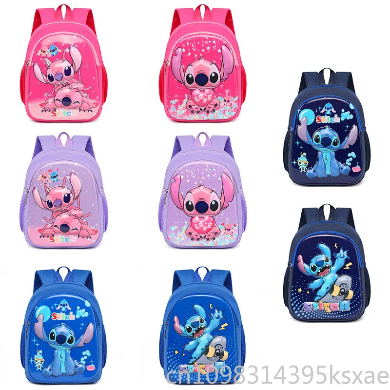 Disney Stitch Kids Backpack Preschool Kindergarten Boys Girls Lightweight School Bag Ergonomic Spinal Support