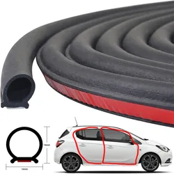 10m Rubber Car Door Edge Seal Strip Trunk Boot Sound Proof For Opel Astra K J H Corsa Insignia Mokka Vectra Antara Meriva Zafira