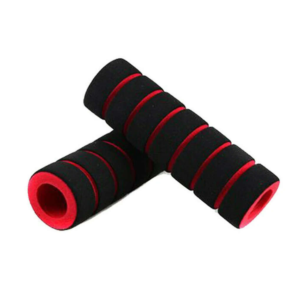 1Pair Bike Racing Bicycle Motorcycle Handle Hand Bar Grip Foam Sponge Cover Case 105x20mm Non-slip Soft Handlebar Bike Bar