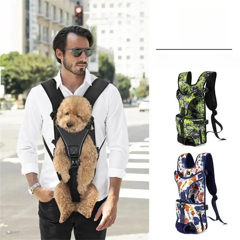 Adjustable Dog Carrier Backpack, Pet Carriers, Front Facing, Motorcycle, Puppy Travel Bag, Cycling, High Quality