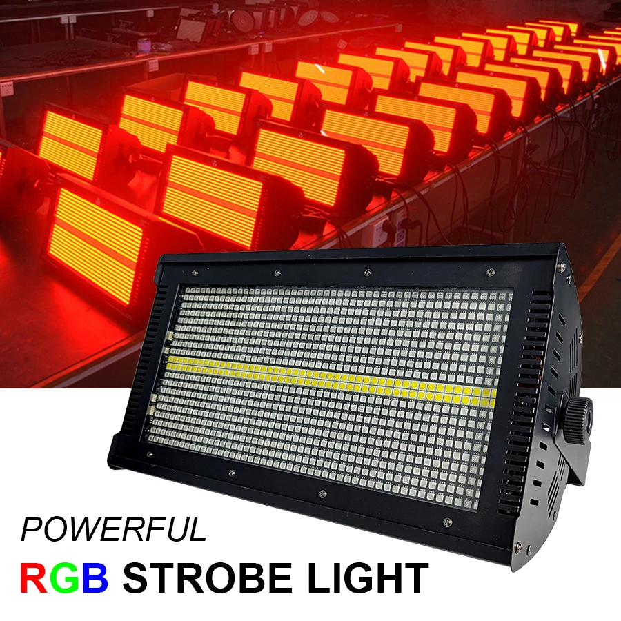 Led Strobe Light 1000W RGB 8+8 Stage Flash Professional dj Wedding Disco Party Nightclub Activity Show Equipment