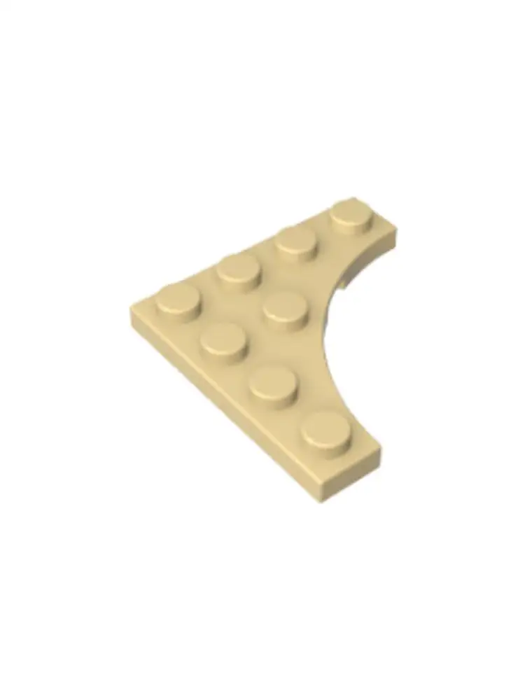 Gobricks GDS-90033 plaque spéciale 4x4 avec découpe incurvée compatible avec lego 35044 assemble des blocs de construction jouets pour enfants