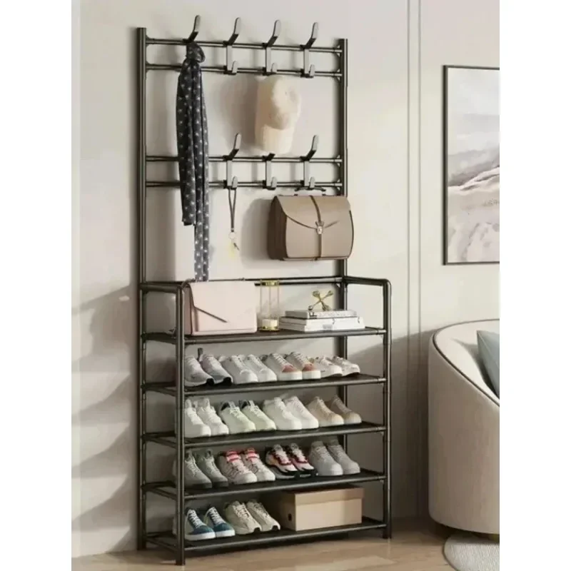 Multi-ayer Shoe Rack Organizer Clothes Shoes Storage Organizer Clothes Hat Hangers Shoe Rack Living Room Bedroom Storage Shelf