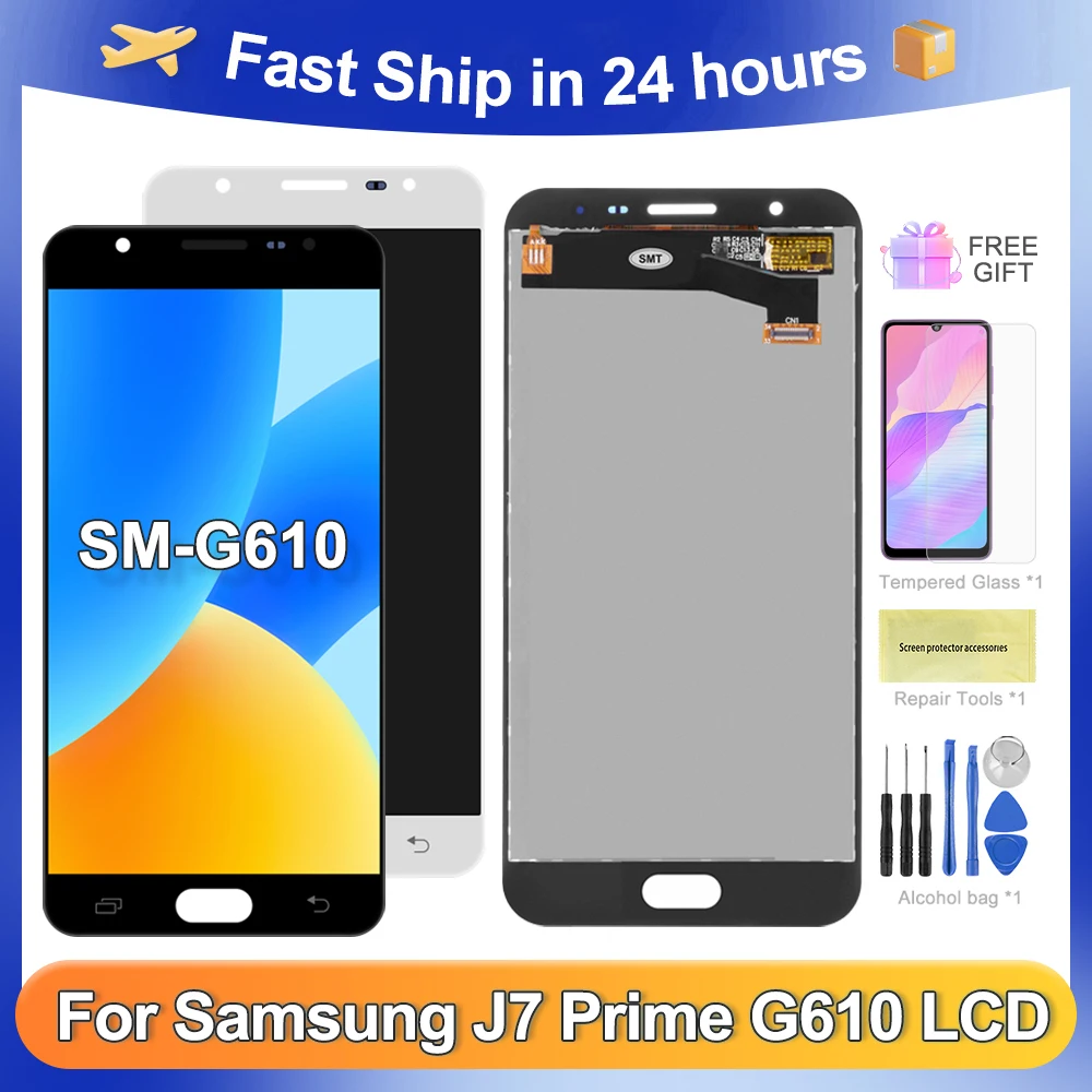 J7 Prime 5.5\'\'For Samsung For  G610 G610F G610Y G610M G610 LCD Display Touch Screen Digitizer Assembly Replacement