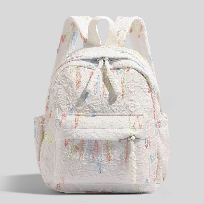 Trendy Solid Color Lightweight Backpack Multi Functional High Quality Bags Convenient Student Backpack Suitable for Daily Use