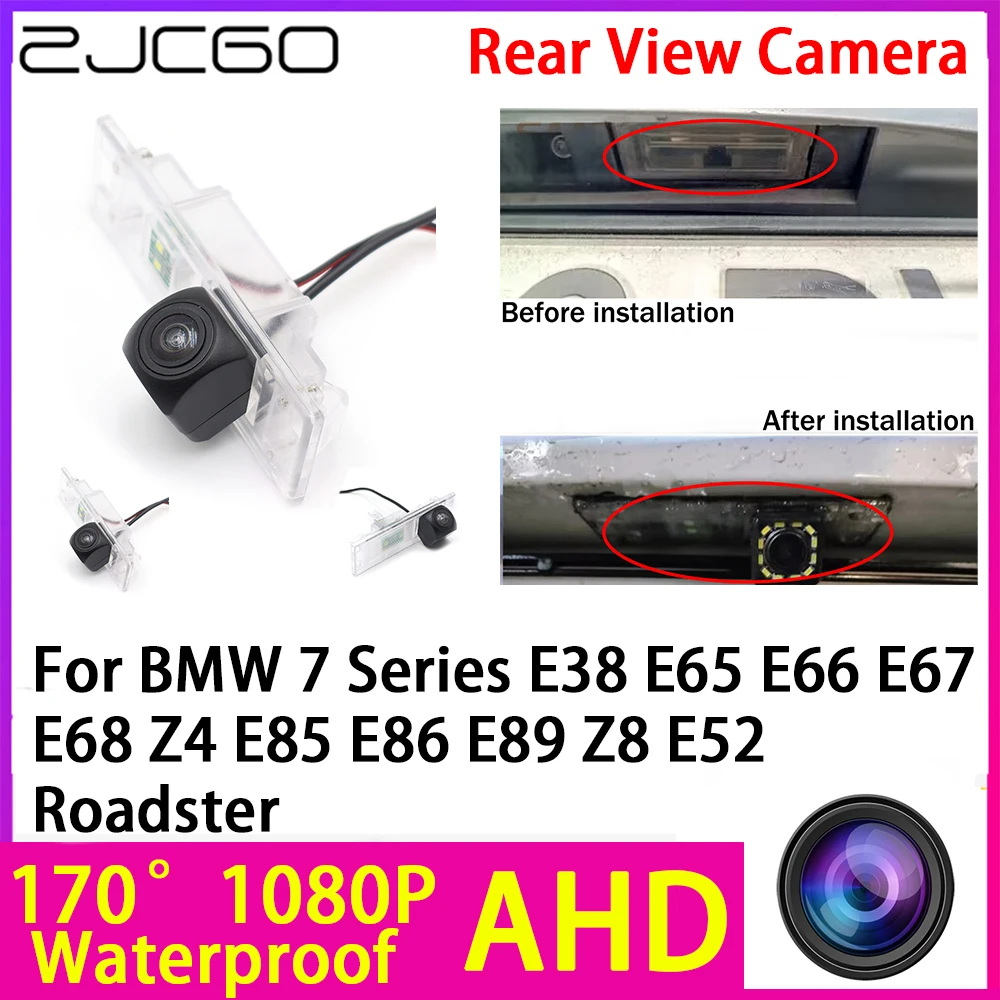 

AHD 1080P Reverse Rear View Camera Night Vision Waterproof for BMW 7 Series E38 E65 E66 E67 E68 Z4 E85 E86 E89 Z8 E52 Roadster