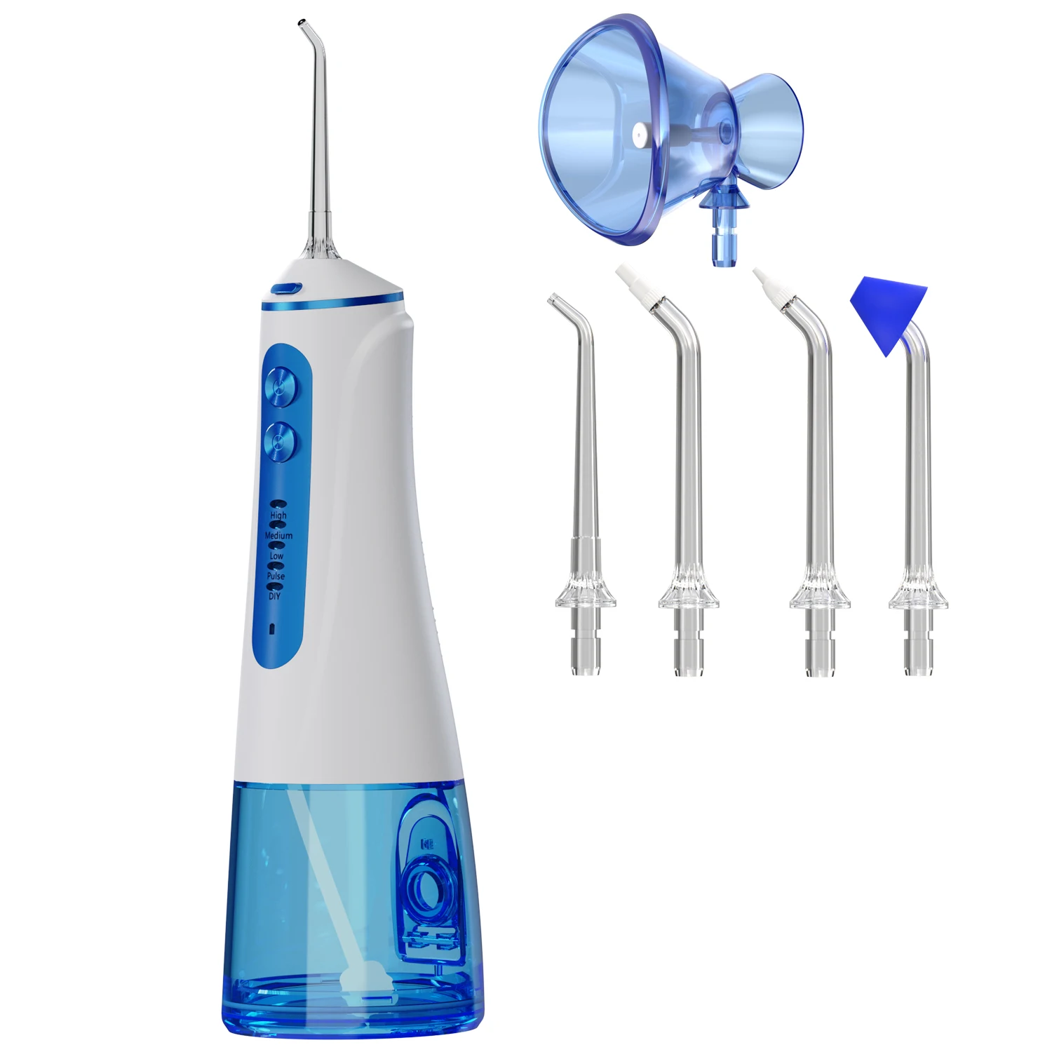 Fil dentaire à eau pour dents 2026, irrigateur buccal Portable, 300ML, 4 embouts, Rechargeable, IPX7