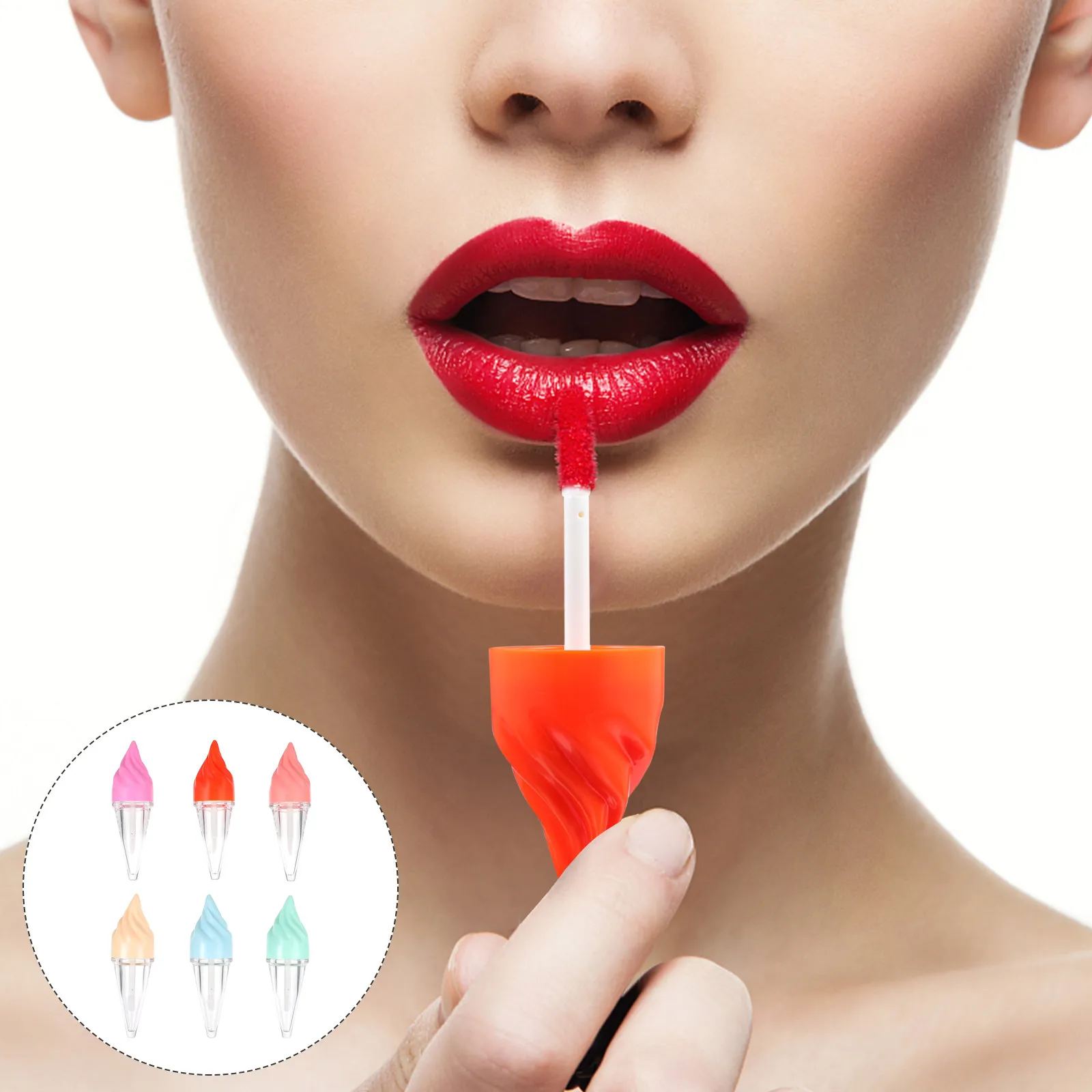 6 stuks lipgloss tubes ijsvormig premium materiaal lichtgewicht DIY lippenbalsem tube reisverpakking lippenstift