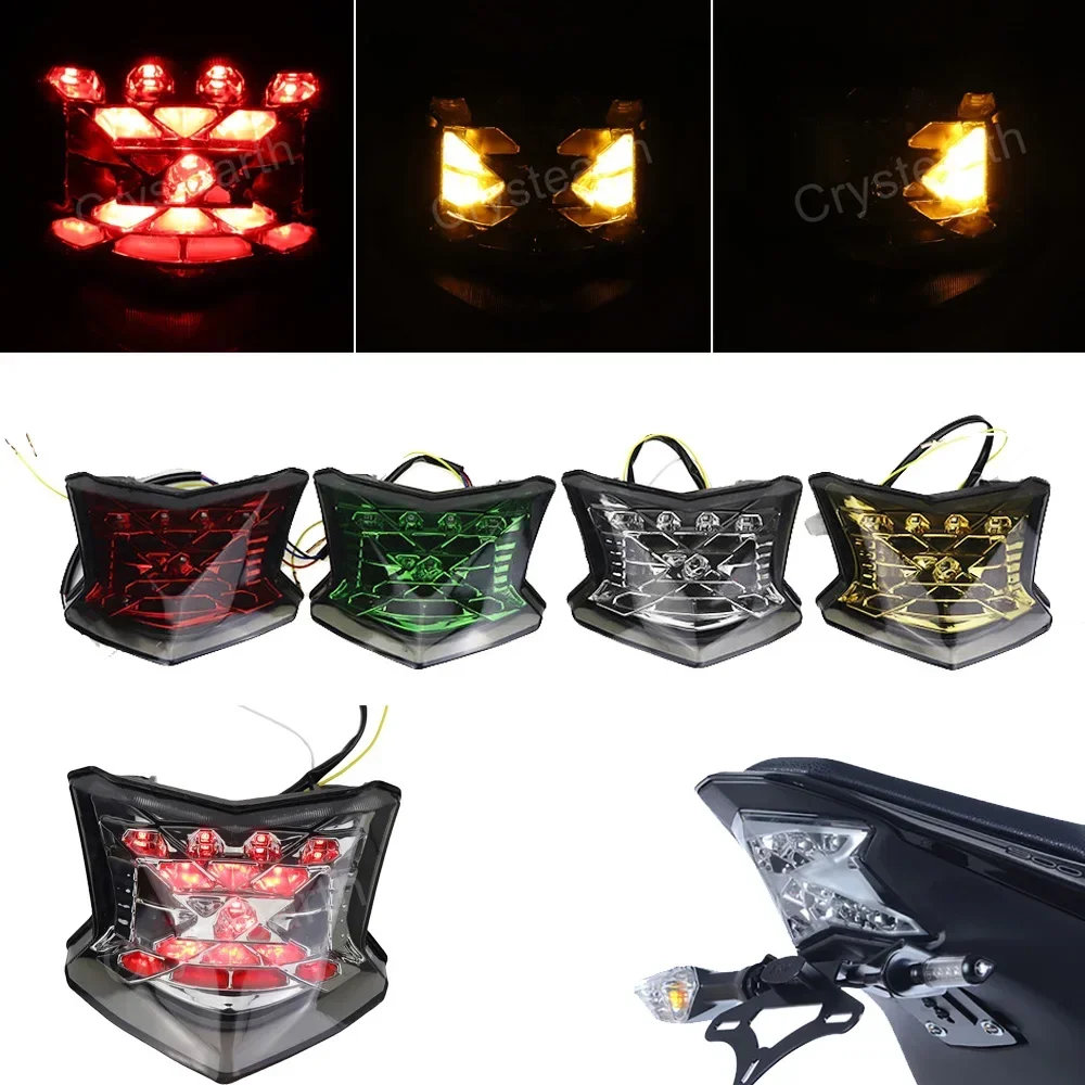 

Подходит для Kawasaki Z900 Z650 Ninja 650 2017-2022 2021 2020 2019, задний фонарь мотоцикла, стоп-сигналы поворота, встроенный светодиодный фонарь