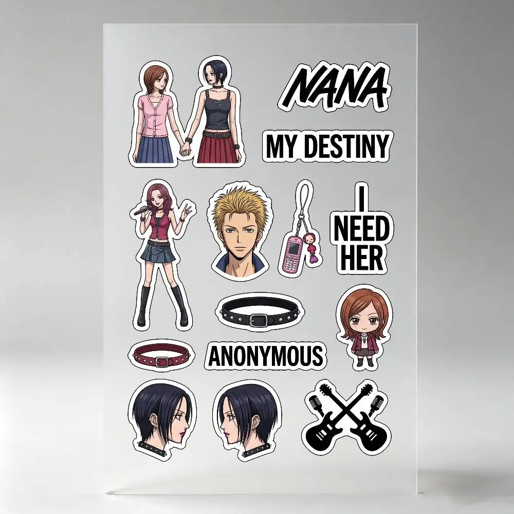 Anime N-Nana Classic Stickers Auto Body Bumper Windows Motorcycle Laptop Walls Vinyl Decal Car Tuning Accessories