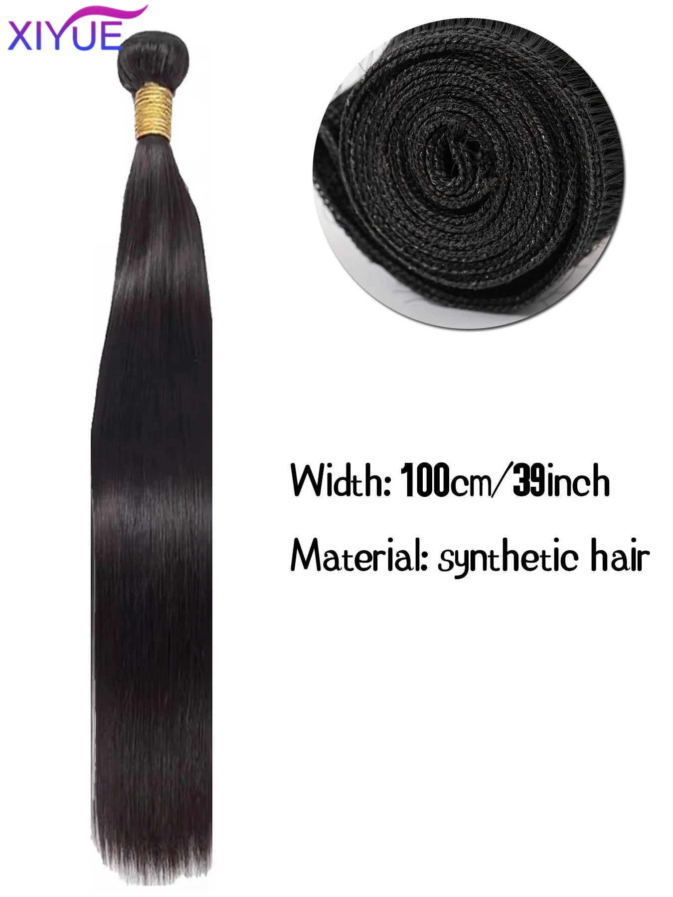 XIYUE-extensiones de cabello humano liso, mechones de cabello negro Natural, barato, vendedores al por mayor