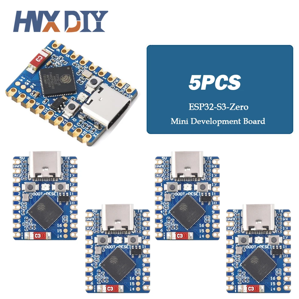 1-10PCS ESP32-C3-Zero ESP32-S3-Zero Mini Development Board WiFi Bluetooth Ultra-small Size ESP32 C3 S3 ESP 32