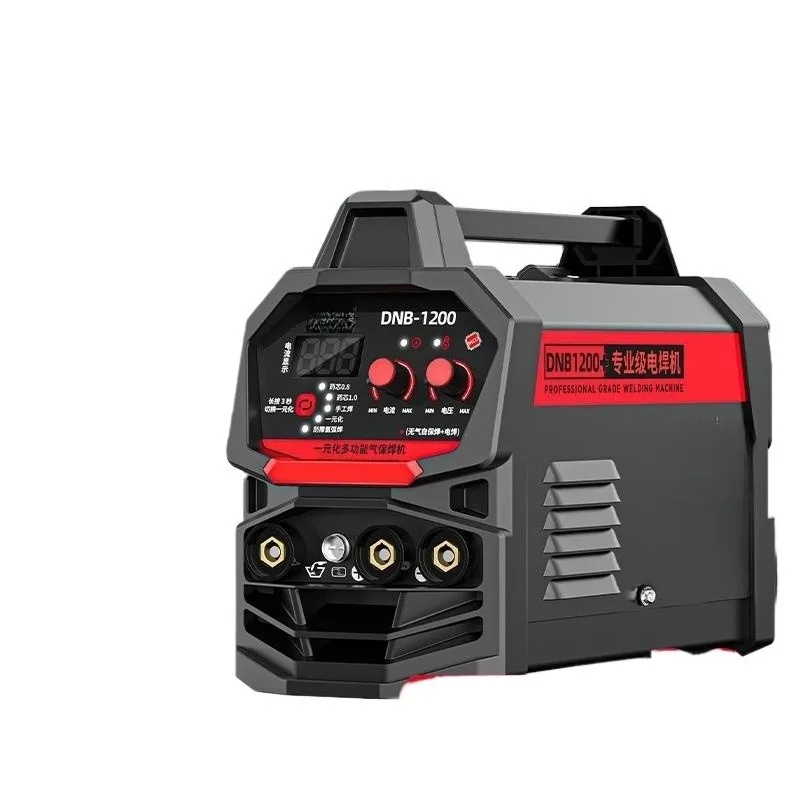 Gasless Flux Core Wire MIG Welder 1200, 220V Dual Function MIG/MMA Integrated Welding Machine Full Accessories Kit