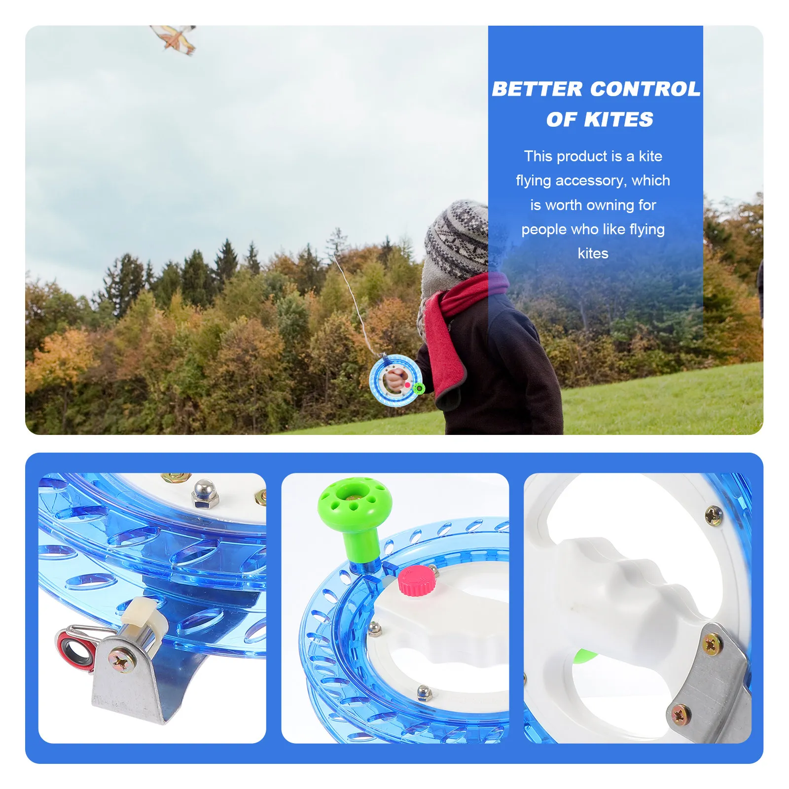 Outil de bobinage de roue léger pour cerf-volant, 1 pièce, pour le sport de plein air, outil manuel pour le sport de plein air, support de bobine pour cerf-volant, accessoire de bobine